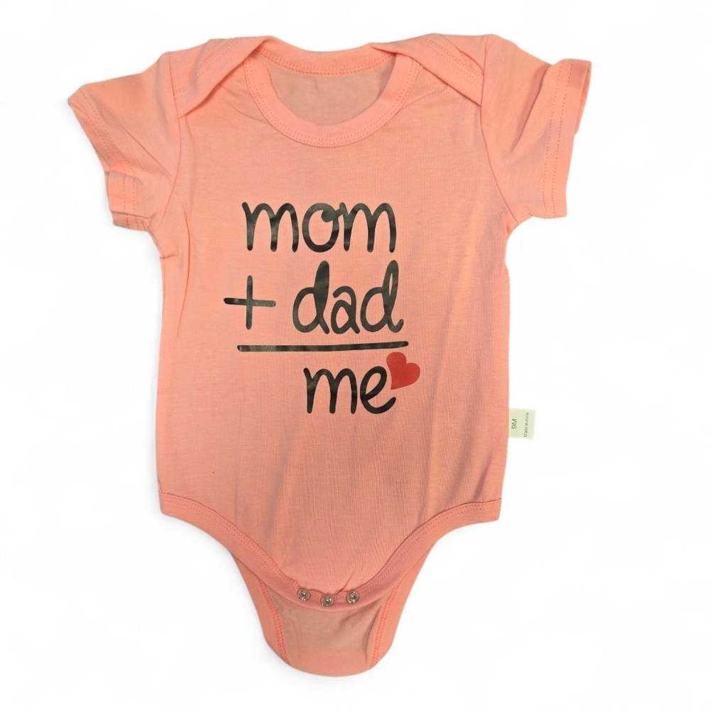 Cute Kids Bodysuit 3 Piece Set - Grey, Pink, Black, Size 9 Months - Picture 2 of 4